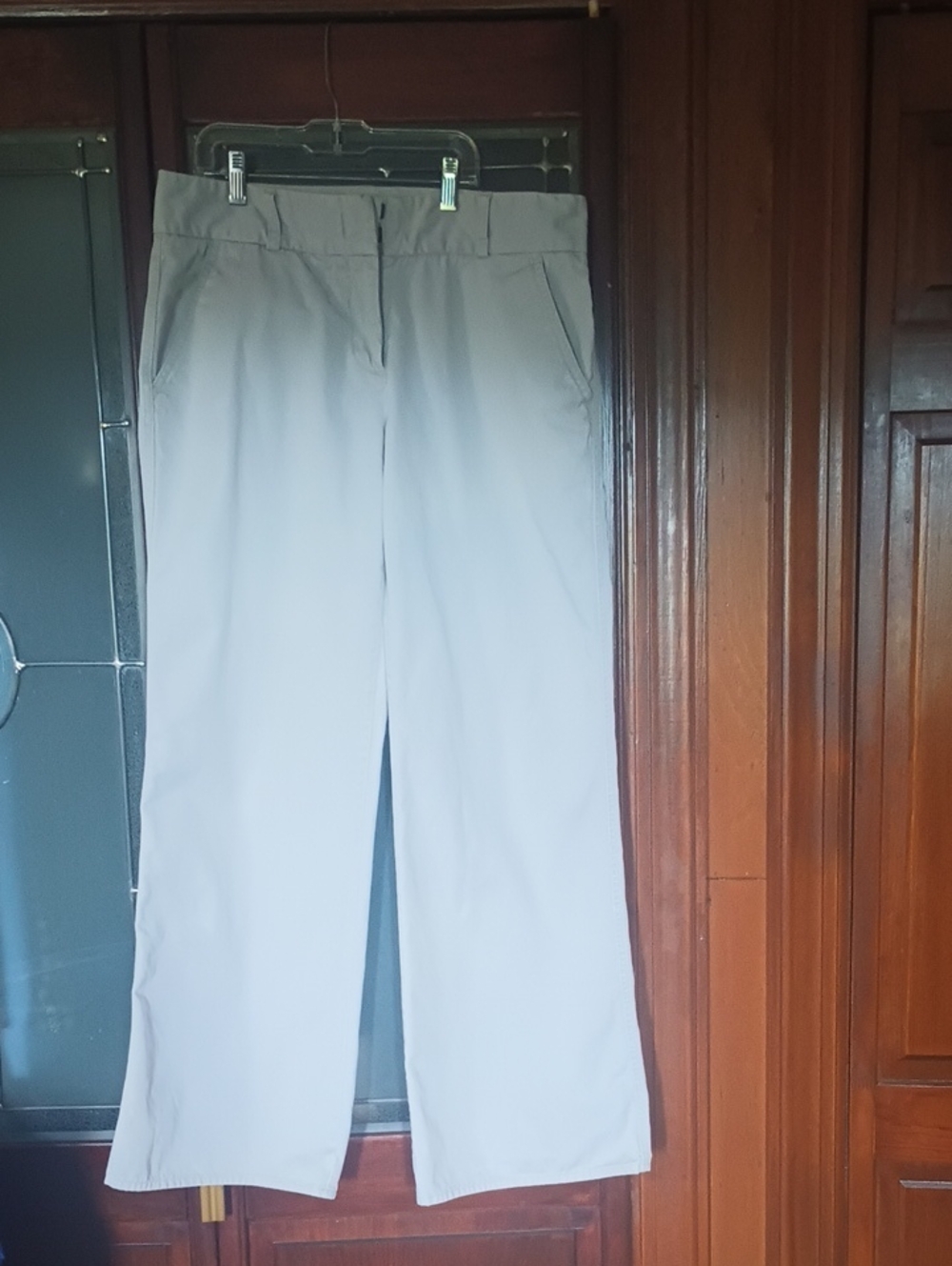 J Crew Size 10 Off White Wide Leg Dress Khakis